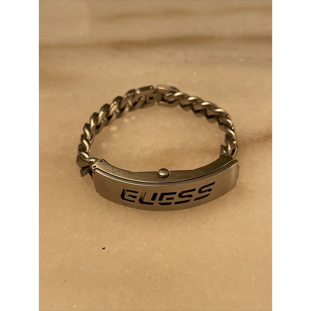 LADIES' GUESS BRACELET WATCH - HEAVY CHAIN - QUARTZ - BBA-34 - AS-IS